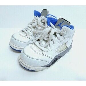 Nike Air Jordan 7C Retro Stealth White Grey Blue 440890-140 Toddler 1Y Shoes